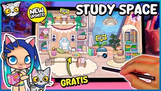 🎨 Cómo Decorar un ÁREA DE ESTUDIO AESTHETIC GRATIS en Avatar World  Ideas de decoración🌟✨Lilicat [upl. by Enrique]