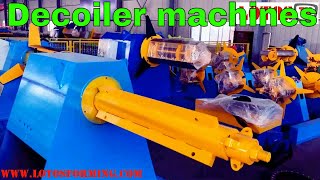 ▶ Decoiler machines ◀  Sheet metal decoiler  Motorized Decoiler Machine [upl. by Crompton]