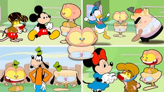 Mongo e Drongo em 4 episódios com Mickey Pato Donald Pateta e Minnie  Desenho animado com Disney [upl. by Isnan]