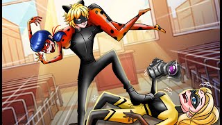 Chat Noir Defeats Chloé Bourgeois To Rescue Ladybug  Funny Animation  MIRACULOUS THE MOVIE [upl. by Hittel]