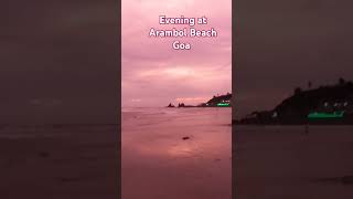 Sky is on vibeSunsetArambolNorth Goa travel arambolbeachgoa goabeach nature [upl. by Feil]