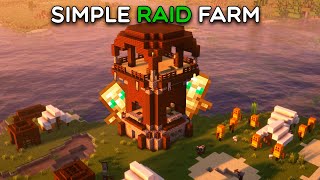 Minecraft EASY RAID FARM  SIMPLE FARM [upl. by Akinam]