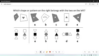 Non Verbal Reasoning matching the correct pattern 34 [upl. by Erodaeht]