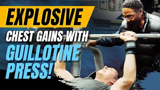 Charles Glass Reveals How to Get Explosive Chest Gains With Guillotine Press [upl. by Yankee]