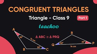 What is Congruency  Part 1  Triangles Class 9  Teachoo [upl. by Enelrats]