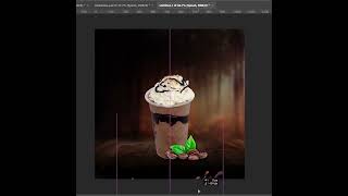 Watch This Milkshake Ad Design Come to Life in Photoshop 🥤✨photoshopdesign [upl. by Ravo]