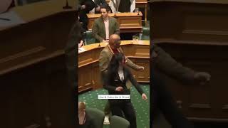 New Zealand Viral Pm hana rawhiti haka dance in parliament viral shorts dance news trending [upl. by Mitinger69]