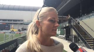 Portland Thorns midfielder Kaylyn Kyle on growth of womens soccer Video [upl. by Smalley]