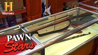 Pawn Stars TOUGH NEGOTIATION for Iconic Rifle Season 13  History [upl. by Karas]