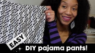 easy Pajama Pants VERY DETAILED great for beginners  2 piece pattern [upl. by Aibun]