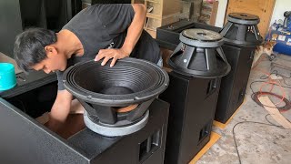 Test WBox Single 18 inch Professional Subwoofer Box [upl. by Aihsekram]