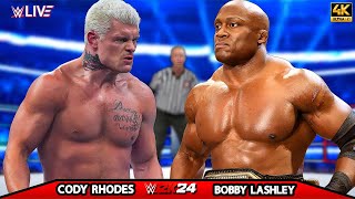 Cody Rhodes vs Bobby Lashley  No Holds Barred Match  CLASH AT THE CASTLE 2024  WWE Nov 22024 [upl. by Nevur]