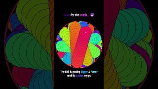 The ends gets go laggy 💀 satisfying adhd bouncingball drawing colors viral art asmr balls [upl. by Ranip]