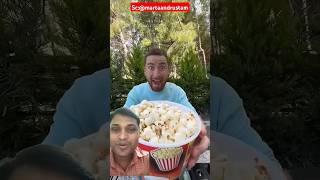 He Made Popcorn ‼️shorts martaandrustam popcorn challenge [upl. by Quartana]