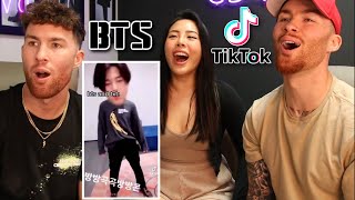 WHO MAKES THESE BTS TikToks REACTION 😂😭 [upl. by Noicpesnoc]