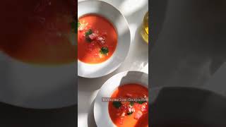 Watermelon Gazpacho  Spinsh Cold Soup watermelongazpacho theinauthenticook shorts [upl. by Reilly]