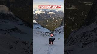 Stopselzieher mit Schnee  keine Wanderung zugspitze bergsteigen stopselzieher garmisch [upl. by Reneta780]