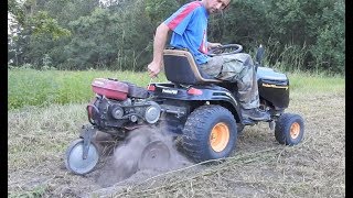 How to Attach a Tiller to a Riding Mower [upl. by Queen]