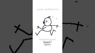 Speed 5 vs 6 vs 7 vs 8 flipnote animation framerate [upl. by Asereht]