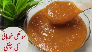 Khubani Ki Chutney Recipe Dry Apricot Sauce خوبانی کی چٹنی [upl. by Loma]