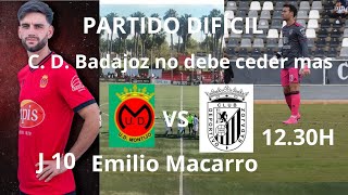 📝⚽Previa Jornada N 10UD Montijo VS C D Badajoz [upl. by Christan764]