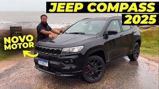 JEEP COMPASS 2025 COM MOTOR DE WRANGLER Vale a pena [upl. by Nosydam]