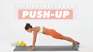 How To Do A PushUp  The Right Way  WellGood [upl. by Peri]