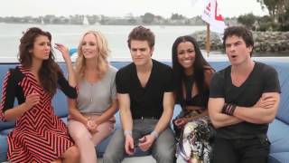 The Vampire Diaries Cast FunnyampCute Moments [upl. by Neelon]