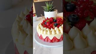 ✨Fraisier ultra crémeux recettereciperecetafraisierdessert [upl. by Ytteb]