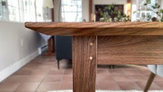 Building a Shaker Walnut Dining Table [upl. by Ainaj]