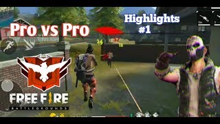 Pro Vs Pro Highlights 1 Pro skills Free Fire [upl. by Jez771]