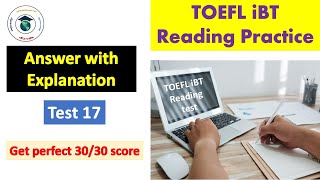 TOEFL Reading Practice  Answer with Explanation  Test 17 [upl. by Boles]