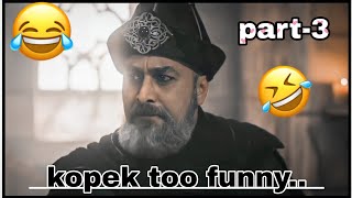 Kopek funny scenesaddettin insult scene 😂part3by sseditsertugrulyou must watch it🤣shorts [upl. by Notlil]