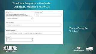 How to Apply to the Marine Institute of Memorial University [upl. by Anadal]