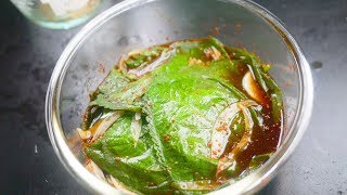 즉석 깻잎 장아찌 pickled perilla leaves [upl. by Koy]