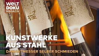 DAMASTMESSER Die Perfektion aus Stahl  Einblicke in die Kunst des Schmiedens  WELT Doku Magazin [upl. by Keeryt35]