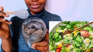 Salad eating Mukbang😋 [upl. by Hartmunn]