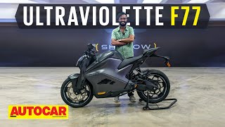 2022 Ultraviolette F77 walkaround  Range price variants amp more  Autocar India [upl. by Koval304]