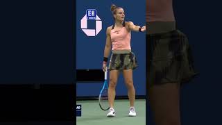 Unexpected Comedy Raducanu vs Sakkari and Their Funny Reactions olympics sports usopen [upl. by Faludi]