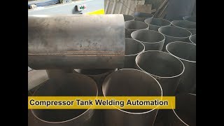 Compressor Tank Welding  Linear Welding Machine  Robologic [upl. by Anila]