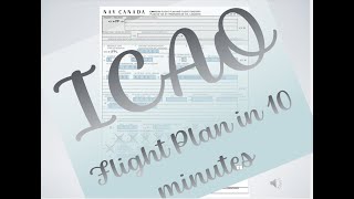 How to EASILY fill in an ICAO Flight Plan for your PPL or CPL Flight test [upl. by Alyworth]