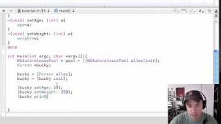 Objective C Programming Tutorial  6  Creating an Object [upl. by Enatan]