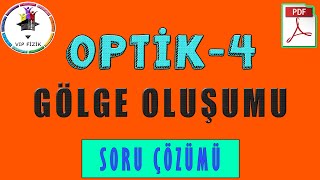 Gölge Oluşumu Soru Çözümü  PDF  TYT Fizik 2022 [upl. by Adnolaj]