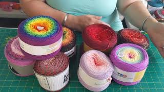 Hints and tips for gradient yarns  what they look like and how to use them [upl. by Suivat]