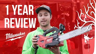 Milwaukee Chainsaw Long Term Review 1 Year Professional Use The Good the Bad and the Heavy [upl. by Vidda56]