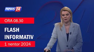 1 Nentor 2024 Flash Informativ ne News24 ne studio Nisida Tufa Ora 0830 [upl. by Schoenfelder902]