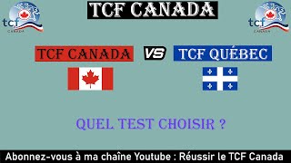 TCF Canada vs TCF Québec  Quel Test de Compétence en Français Choisir   Comparaison Détailléequot [upl. by Nett]