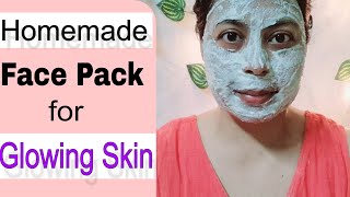 Homemade Face pack For Clear and Glowing Skin ✨️ [upl. by Nehtanoj382]