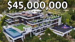 Inside a 45000000 Los Angeles Modern MEGA MANSION [upl. by Carine231]