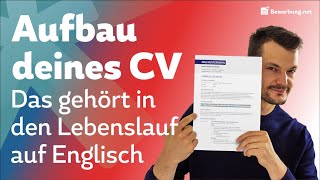 Curriculum Vitae schreiben  CV Aufbau Muster  Formulierungen [upl. by Atreb]